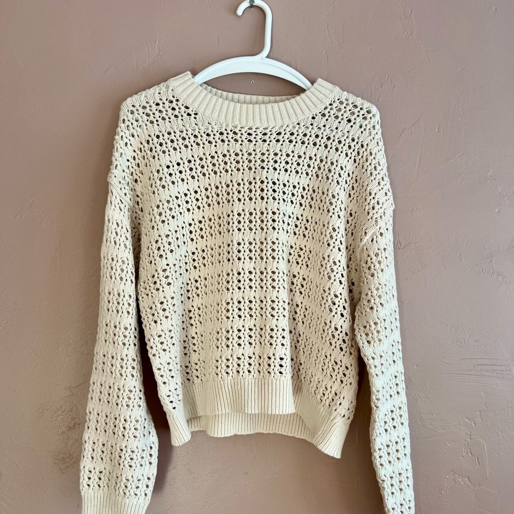 NWT Universal Thread Cream Knit Sweater, Size XL